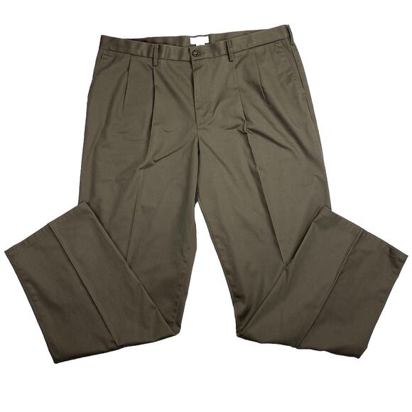 Dockers Men's Khaki Pants 40x34 Classic Fit Brown Cotton Spandex Straight Leg - Picture 1 of 5